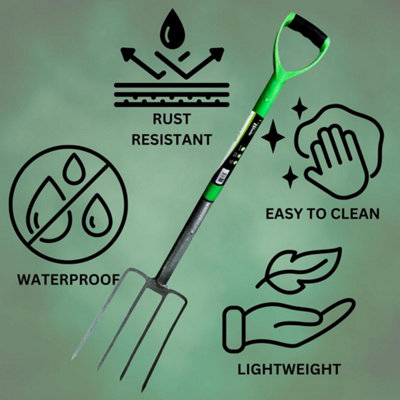 38" Digging Fork Heavy Duty Carbon Steel Digging Fork - Gardening Hand Tool - 7