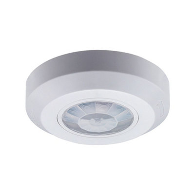 V-Tac Vt6606 Pir Infrared Motion Sensor Ceiling Mounted White Body Max:200W Led from B&Q