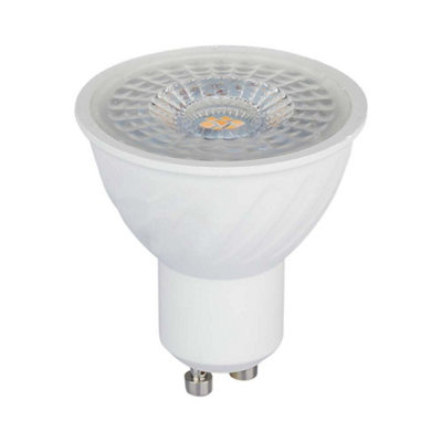 V-Tac Vt-247D 6W Gu10 Ripple Plastic Spotlight Samsung Chip 3000K 110'd Dimmable from B&Q