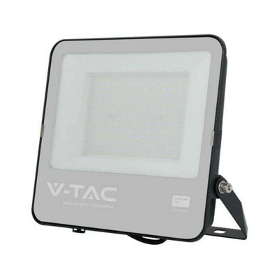 V-Tac Vt-44153 150W Floodlight With Samsung Chip(1M Wire) Colorcode:6500K Black Body Grey Glass 135Lm/w from B&Q