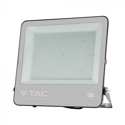 Vt-44003 300W Smd Floodlight With Samsung Chip Colorcode:6500K Black Body Grey Glass 135Lm/w from B&Q
