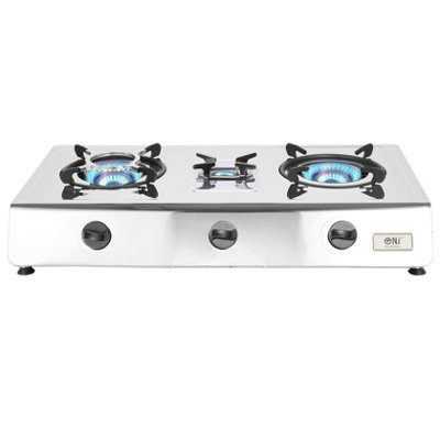 NJ Commerce Nj-300Sd Indoor Gas Stove3 Burner Lpg Cooker Portable Hob Cooktop from B&Q