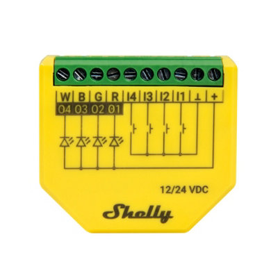 Shelly Plus Rgbw Pm Wifi Rgbw Controller With Power Measuring from B&Q
