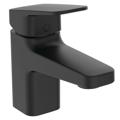 Ideal Standard Ceraplan Mini Black Square Basin Mono Mixer Tap from B&Q