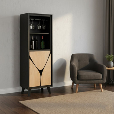 Dusk Mango Wood Drinks Cabinet/bookcase from B&Q