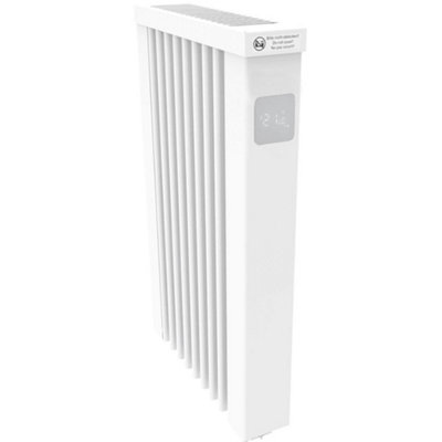 380mm (W) x 610mm (H) - White Wi-Fi Ceramic Clay Core Electric Radiator ...