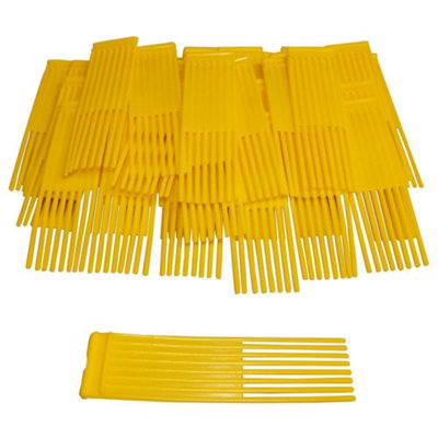 54 Yellow Brushes Fits Westwood Countax Power Sweeper Lawn Tractor from B&Q