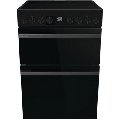 B&Q -  Hdcec6C20BBlack Electric Double Oven CookerCeramic HobA Rated