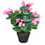 38cm Artificial Cylamen Plant Pink