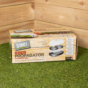 38cm Heated Seed Starter Tray Growarm 100 Propagator Kit with two trays Heated Indoor Seedling Planter