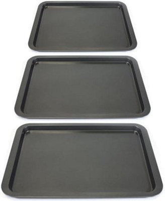 38cm Non Stick Baking Pan Tray Roasting Kitchen Roaster Bake Tin Oven