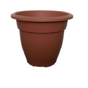 38cm Terracotta Colour Round Bell Plant Pot Flower Planter Plastic Garden Pot