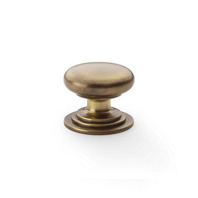 38mm Antique Brass Cabinet Knob Kitchen Cupboard Door Drawer Pull Handle Wardrobe Furniture