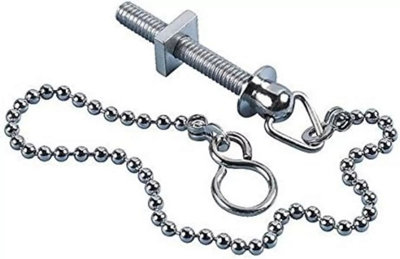 38mm Chrome Basin Plug with 300mm Chain & Stay Universal Sink Plug for ...