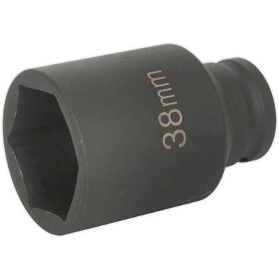 38mm Deep Impact Socket Bit for Ball Joint & Flywheel Nuts - 1/2" Drive
