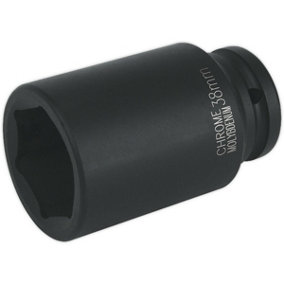 38mm Forged Deep Impact Socket - 3/4 Inch Sq Drive - Chromoly Wrench Socket