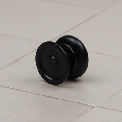 38mm Matt Black Cabinet Knob Kitchen Cupboard Door Drawer Pull Handle Wardrobe Furniture