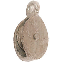 38mm No.261/C Single Awning Cast Pulley - 32mm Cast BZP Wheel - PREPACKED