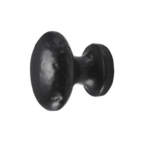38mm No.4524 Old Hill Ironworks Hammered Oval Cabinet Knobs