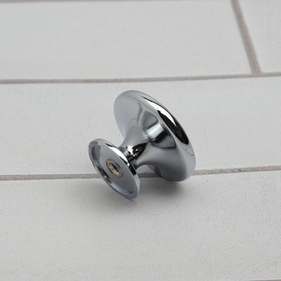 38mm Polished Chrome Cabinet Knob Silver Cupboard Door Drawer Handle Pull Bedroom Bathroom Wardrobe Furniture Replacement