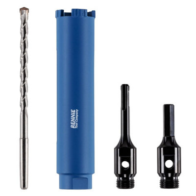 thumbnail image 2 of Powertime 107mm X 150mm Diamond Core Drill Kit With Hex Arbor, Pilot Bit & Ejector Drift 2 of 5