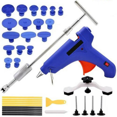 Keenso Blauwe Puller Tabs Dent Puller Tabs Gereedschap Auto Dent Remover Verfloze Deuk Reparatie Kit Auto Dent Zuignap 30 STKS