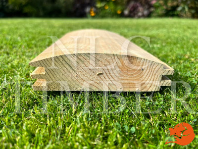 38x125 (35mm x 120mm) Loglap - 250m (3m or 4.8m Lengths) - Tanalised ...