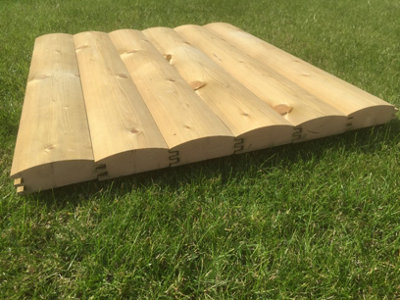 38x125 (35mm x 120mm) Loglap - 400m (3m or 4.8m Lengths) - Tanalised ...