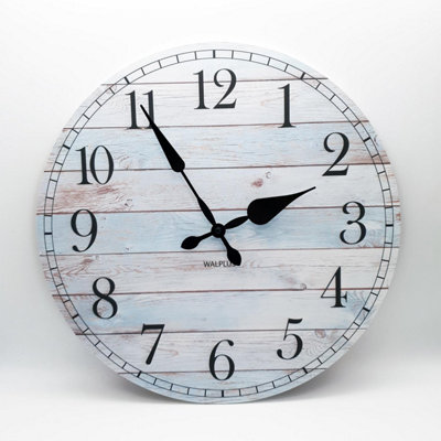 39.8cm x 39.8cm Blue And White Oak Effect - 5