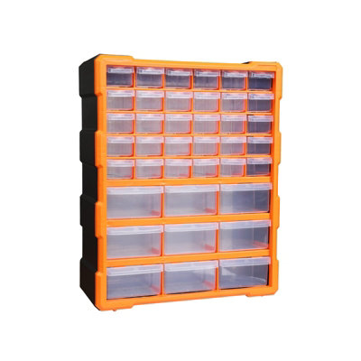 39 Drawers Plastic Storage Cabinet Organizer