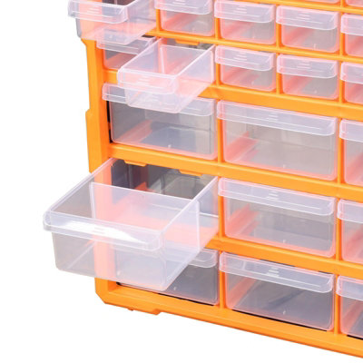 39 Drawers Plastic Storage Cabinet Organizer