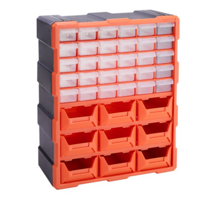 39 Grids Multi Drawer Parts Storage Cabinet Tool Organizer