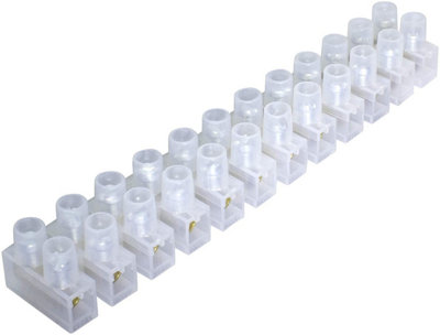 3A Twelve Way Connector Strip PVC