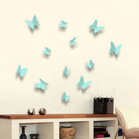 3D Butterflies Turkish Blue Stock Clearance Wall Decor Art