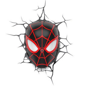 3D Deco Light - Spiderman Miles Morales Face