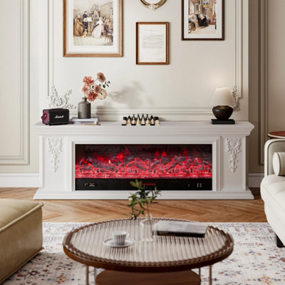 3D Electric 3D Water Vapor Fireplace 120cm W x 25cm D x 20cm H Price Comparisons | Compare The Build