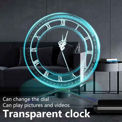3D LED Projector Digital Wall Clock , Large Modern Decorative Clock for ...