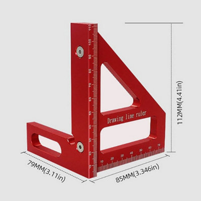 Measuring Ruler Multi-angle Square Ruler Woodworking Protractor Multi ...
