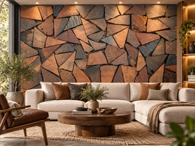 3D Reclaimed Wooden Wall Tiles - Unique Wall Cladding Panels