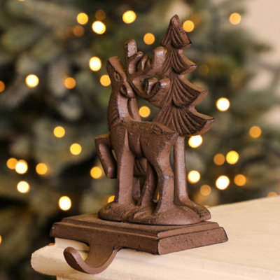 3D Reindeer Christmas Stocking Holder - 4