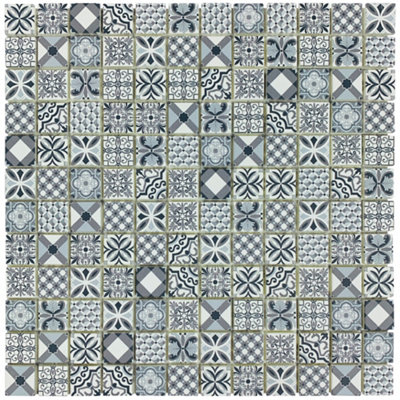 3D Spiro Micro - Peel and Stick Mosaic Tile Sample