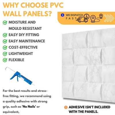 3D Wall Panels Adhesive Included - 6 Sheets Cover 16.15ft²(1.5m²) Interior Cladding Panels - Square Grid Lattice Design Light Grey - 5