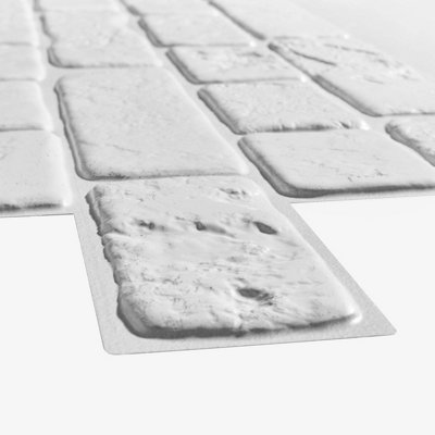3D Wall Panels with Adhesive Included - Pack of 6 Sheets - Covering 30.4 sqft / 2.82 sqm - Decorative Modern Brick Design - 3