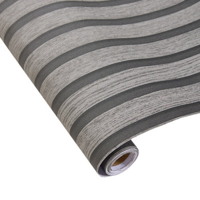 3D Wood Effect Textured Self adhesive Wallpaper Roll Wall Decor 5m x 60cm