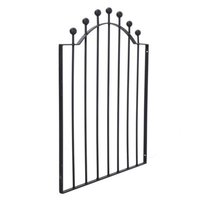3ft Black Modern Metal Outdoor Garden Gate 86 x 103 cm - 4