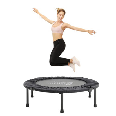 3Ft Foldable Mini Trampoline Fitness Trampoline with steel legs for Kids Adults Indoor Garden Workout Max 220lbs