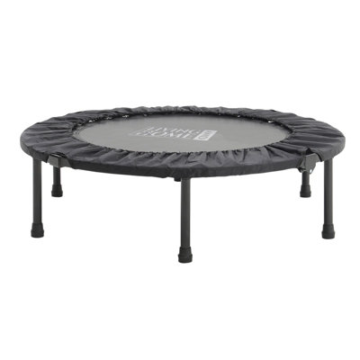 3Ft Foldable Mini Trampoline Fitness Trampoline with steel legs for Kids Adults Indoor Garden Workout Max 220lbs - 4