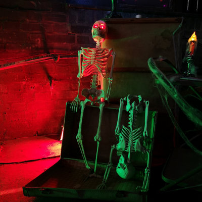 Yeux Lumineux LED Pour Halloween - 3 Pièces Multicolores (rouge, Vert, Violet) étanches, Avec Minuterie - 10