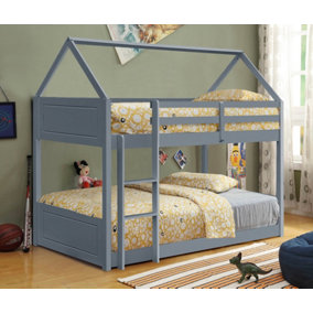 3ft House Style Bunkbed in Grey