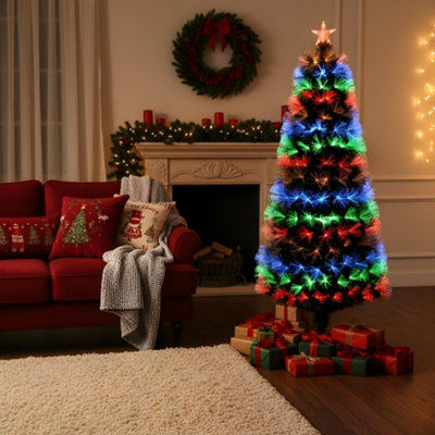 3ft LED Fibre Optic Christmas Tree with Remote Control & 8 Light Modes